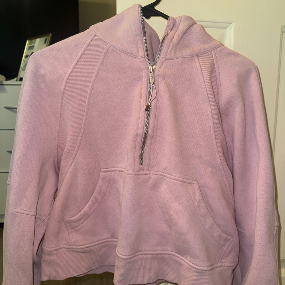 Light Purple Half-Zip Hoodie